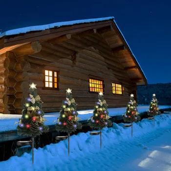 Saulės Sodas, Šviesos, IP65 Vandeniui Kalėdų Kraštovaizdžio Šviesos 68CM LED 12V 800mA Kalėdų Papuošalai Kieme/Kraštovaizdžio Nuotrauka