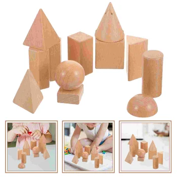Medinis Medinių Geometrinis Kietasis Figūros Formų Modelis Įdomus Mokymosi Medinių Žaislų Vaikams 3d Blokuoti Žaislai Vaikams Ikimokyklinio Nuotrauka