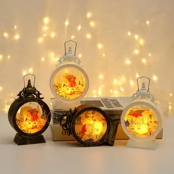 Nešiojamų Kempingas Žibinto Šviesą Derliaus LED Lempos Kalėdų Dekoro Mažas Naktį Šviesa vidaus ir Lauko Apšvietimo Kabinti Palapinė Šviesos Nuotrauka