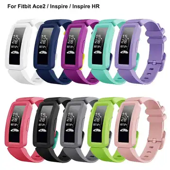 Silikono Sporto Juosta, Diržu, Fitbit Ace 2 Laikrodžių Apyrankės Pakeitimo Watchband Už Fitbit Inspire 2/Inspire/Inspire HR/Ace 2 Nuotrauka
