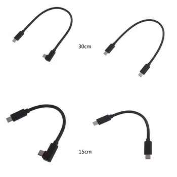 1-Pack 100W USB C su USB C Kabelio Tipas C C Tipo baterijos kabelis 15cm/30cm Dropship Nuotrauka