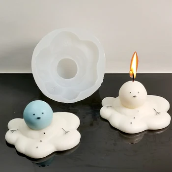 Mielas Lydymosi Sniego Žvakė Silikono Formos 3D Aromatizuoti Žvakės Gipso Ornamentu Formavimo Pelėsių Šokolado Kepimo Formą Amatų Namų Dekoro Nuotrauka