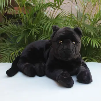 55cm Mielas Black Panther Lėlės, Imitavimo Black Panther Lėlės Mesti Pagalvę Pliušinis Žaislas Su Savo Draugu Dovana Nuotrauka