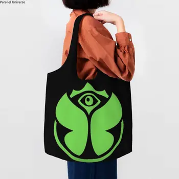 Kawaii Spausdinimo Žalia Tomorrowlands Nešti Pirkinių Krepšys Nešiojamų Drobės Pirkėjo Pečių Krepšiai, Rankinės Nuotrauka