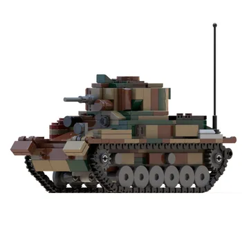 NAUJAS 562PCS WW2 Karinės SS LT13 lengvasis tankas Modelis 