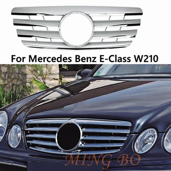 Mercedes Benz E-Class W210 CL Stiliaus ABS Plastiko Priekinis Bamperis Lenktynių Grotelės Su 2000-2002 m. Nuotrauka
