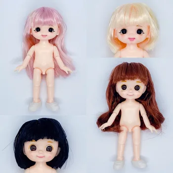 17cm Lėlės 1/8 BJD Doll Spalvotų Plaukų Cute Lėlės Jungtinio Kilnojamojo Lėlės Vaikų Mergaičių Lėlės Žaislą Dovanų Nuotrauka
