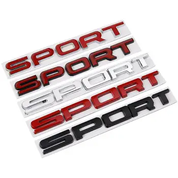 3D Metalo Sporto Logotipą, Galiniai Kamieno Įkrovos Bagažinės Emblema Ženklelio Lipdukai Lipdukas Žemės Range Rover Discovery Automobilių Optikos Reikmenys Nuotrauka