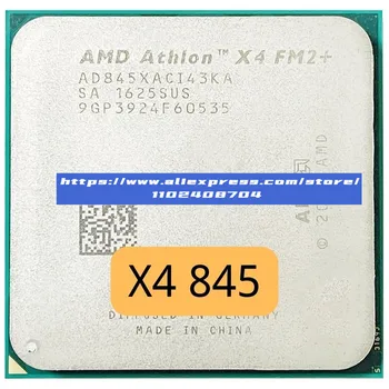 AMD Athlon X4 845 3.5 GHz 65W Quad-Core CPU Procesorius AD845XACI43KA Socket FM2+ Nuotrauka