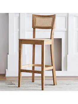 Baro kėdės home didelis išmatų Nordic light luxury baro kėdės, registratūra juostą atgal kėdė kūrybos baro taburetės rotango kėdė Nuotrauka