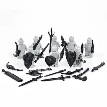 Viduramžių Riteriai Grupė Ginklų Pistoletas SoldierFor 4cm Mini Lėlės SS Pastato Bblocks Plytų Žaislai, Gimtadienio dovana berniukams ir mergaitėms Nuotrauka
