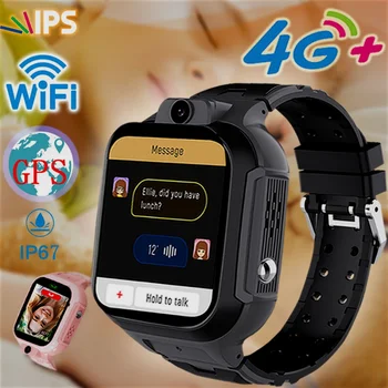2023 Su 4G Sim Kortelės Smartwatch Vaikų Žiūrėti WIFI GPS Tracker Laikrodžiai Balso Pokalbių ir Vaizdo Skambučių Stebėti, Berniukai, Mergaites, Vaikai, Nešiojami Nuotrauka