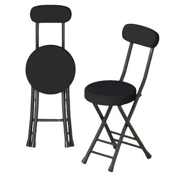 Paprasta Sulankstomos Kėdės Sulankstomos Kėdės Namų Nešiojamų Kėdė Apvalios Taburetės Bendrabutyje Mados Suaugusiųjų Baldai, Metalinės Kėdės Nuotrauka