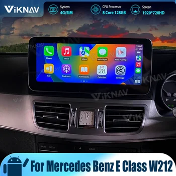 Stereo Galvos Vienetas Mercedes Benz E Klase W212 Atnaujinti Linux Sistemos Automobilio Radijo Belaidžio CarPlay Jutiklinis Ekranas 8 Core Android Auto Nuotrauka