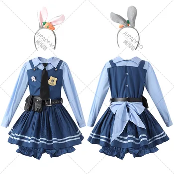 Helovinas Kostiumas Vaikų Dienos Etape Little Rabbit Dress up Detektyvas Nustatyti Mergaitės Kasdien Triušis Etapo Rezultatus Suknelė Suknelė Nuotrauka