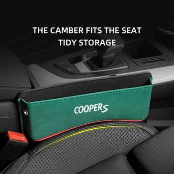 Universalus Automobilių Sėdynės Saugojimo Dėžutė MINI Coopers Automobilio Sėdynės Skirtumas Organizatorius Sėdynės Pusėje Krepšys Rezervuota Įkrovimo Kabelis Skylę priedai Nuotrauka