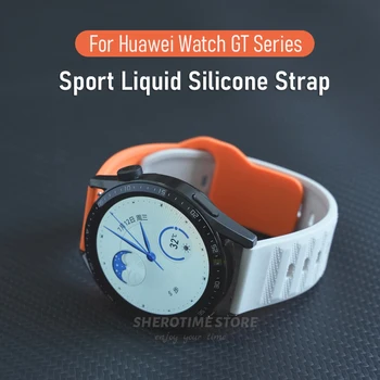 Sporto Skysto Silikono Dirželis HUAWEI Žiūrėti 4 Pro GT3 Pro 46mm Watchband 22mm 20mm Universalus Breatha Juostoje 