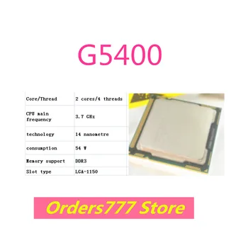 Naujas importuotų originalus G5400 5400 CPU Dual Core Keturių Siūlų 1150 3.7 GHz 54W 14nm DDR3 DDR4 kokybės užtikrinimo Nuotrauka