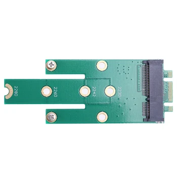 NGFF M. 2 B + M Klavišą mSATA Mini PCI-E, SATA 3.0 SSD Vyrų Konverteris Kortelės Nuotrauka