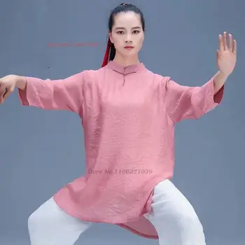 2023 kinijos derliaus kungfu chi drabužių geresnės kovos menų drabužius taijiquan wushu vienodas wing chun konkurencijos drabužiai Nuotrauka
