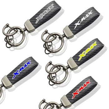 Anglies Pluošto Premium Keychain Pritaikymas Už Yamaha XMAX 125 250 300 400 X-MAX Aksesuarai Nuotrauka