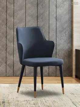 Loft post modernios šviesos prabangos pramonės stiliaus geležies meno metalinės kėdės paprasta Šiaurės dizaineris retro atgal vakarų valgomojo kėdės Nuotrauka