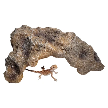 Roko Slėptuvę Buveinių Apdailos netoksiškas Dervos Realus Urvas Kišenėje Augintiniai Maži Varliagyviai Vorai Iguanų Nuotrauka