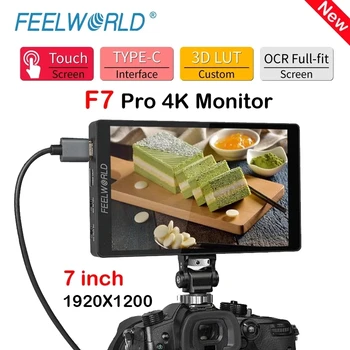 Naujas FEELWORLD F7 Pro 4K Ekranas 7 Colių Fotoaparato DSLR Srityje, Stebėti 3D LUT Touch Ekranas IPS HDR 50/60Hz 1 920 x 1 200 Vaizdo Kameros Nuotrauka